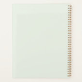 水彩ひまわりパーソナライズされた プランナー手帳 (裏面)