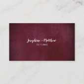 水彩ひまわりフローラ結婚のウェブサイトカード 名刺 (裏面)