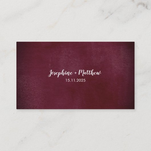 水彩ひまわりフローラ結婚のウェブサイトカード 名刺 (裏面)