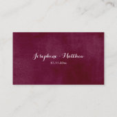 水彩ひまわりフローラ結婚ズWebサイトカード 名刺 (裏面)