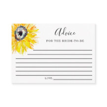 水彩ひまわりブライダルシャワーアドバイス エレガント