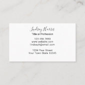 水彩ひまわりプロフェッショナル名刺 名刺 (裏面)