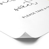 水彩ひまわりベビーは甘いポスター ポスター (角)