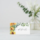 水彩ひまわりモダン詳細 エンクロージャーカード (スタンド正面)
