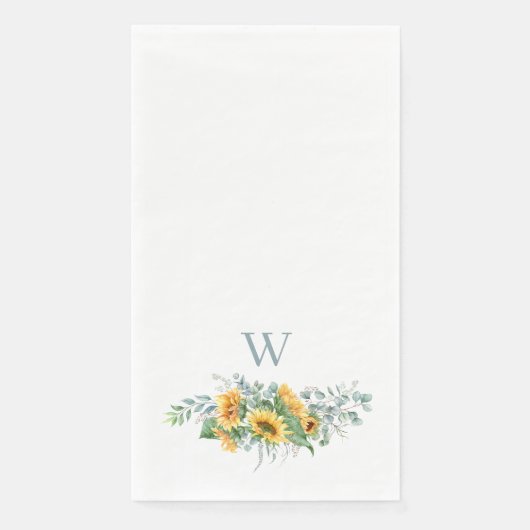 水彩ひまわりモノグラム (正面)