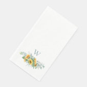 水彩ひまわりモノグラム (コーナー)