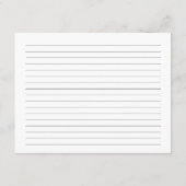 水彩ひまわりレシピカード エンクロージャーカード (裏面)