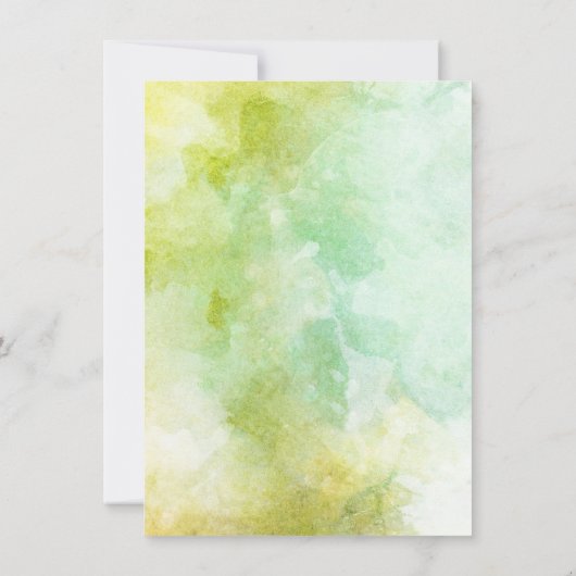 水彩ひまわりワイン30歳の誕生日 招待状 (裏面)