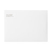 水彩ひまわり包み住所 シール ラップアラウンドラベル (正面)