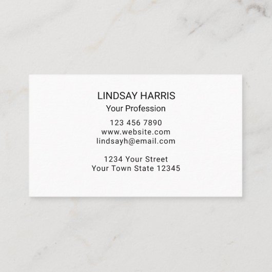 水彩ひまわり名刺 名刺 (裏面)