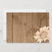 水彩ひまわり地方結婚式 招待状 (裏面)