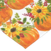 水彩ひまわり感謝祭かぼちゃの秋 テーブルクロス (アングル)