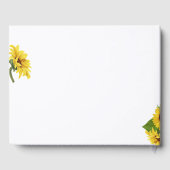 水彩ひまわり手書きゲストブック ゲストブック (裏面)