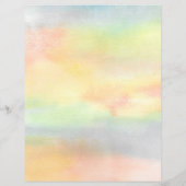 水彩ひまわり文房具紙 (裏面)