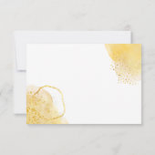 水彩ひまわり最初の誕生日ハッピーバースデー カード (裏面)