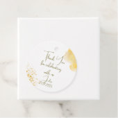 水彩ひまわり最初の誕生日感謝していユー フェイバータグ (インサイチュ)