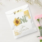 水彩ひまわり最初の誕生日 フェイバーバッグ (封をした状態)