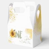 水彩ひまわり最初の誕生日 フェイバーボックス (オープン)