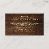 水彩ひまわり木素朴詳細 エンクロージャーカード (裏面)