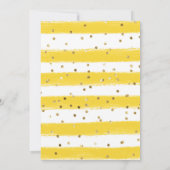 水彩ひまわり枠飾り キンチアニエラ 招待状 (裏面)