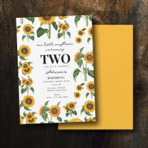 水彩ひまわり植物葉誕生日