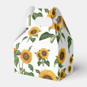 水彩ひまわり植物観葉緑 フェイバーボックス (裏面サイド)