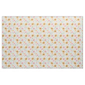 水彩ひまわり模様織物 ファブリック (ファットクウォーター)