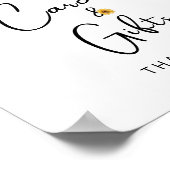 水彩ひまわり水彩カードとギフト ポスター (角)