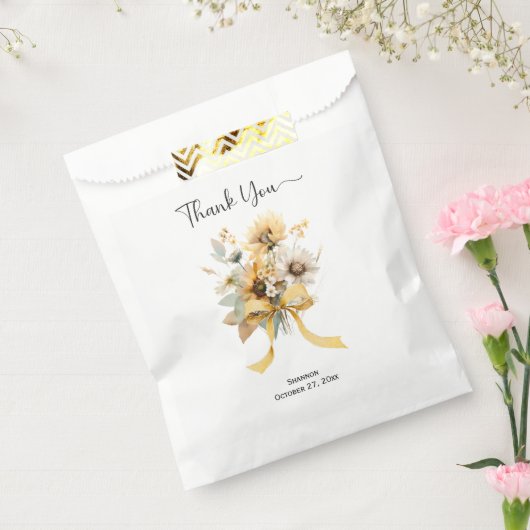 水彩ひまわり汎用 | フェイバーバッグ (封をした状態)