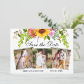 水彩ひまわり混合フローラ3写真 セーブザデート (スタンド正面)