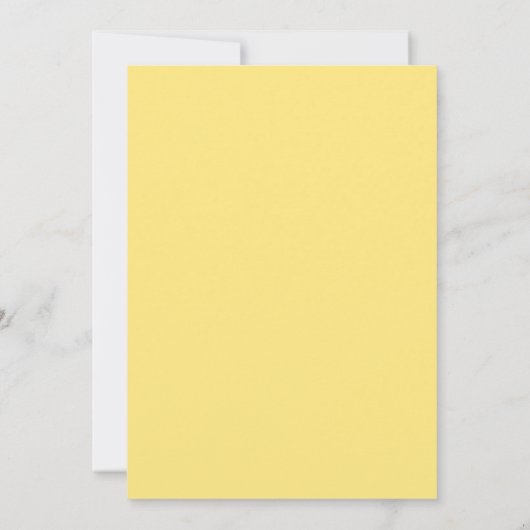 水彩ひまわり白フローラ金ゴールド 招待状 (裏面)