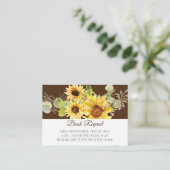 水彩ひまわり秋 エンクロージャーカード (スタンド正面)
