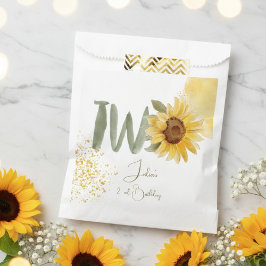 水彩ひまわり第2誕生日 フェイバーバッグ