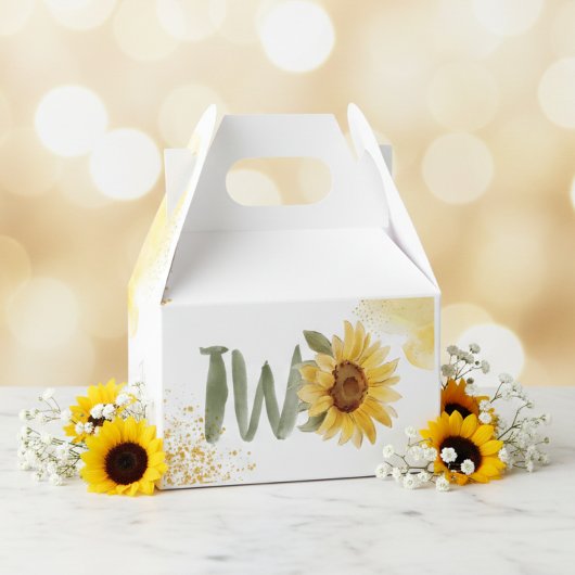 水彩ひまわり第2誕生日 フェイバーボックス