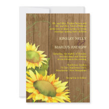 水彩ひまわり結婚と木目