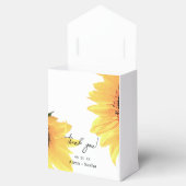 水彩ひまわり結婚の花 フェイバーボックス (オープン)