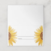 水彩ひまわり結婚座席表 プレイスカード (外部開封)