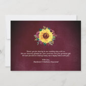 水彩ひまわり縁どフローラの写真 サンキューカード (裏面)