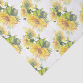 水彩ひまわり花デザイン花柄 薄葉紙 (詳細)