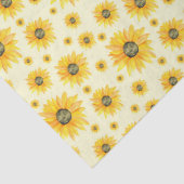 水彩ひまわり花柄 薄葉紙 (詳細)