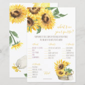 水彩ひまわり財布の中には何が入っているの？ゲーム (正面/裏面)