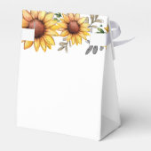水彩ひまわり赤ちゃんシャワーありがとう フェイバーボックス (裏面サイド)