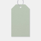 水彩ひまわり赤ちゃんシャワーメッセージカード ギフトタグ (裏面)