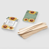 水彩ひまわり赤ちゃんシャワー ハンドファン (組立なし)