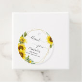 水彩ひまわり赤ちゃんシャワー フェイバータグ (インサイチュ)