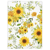 水彩ひまわり８ クリップボード (裏面)