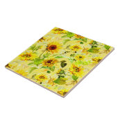 水彩ひまわり2 タイル (側面)