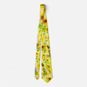 水彩ひまわり2 ネクタイ (裏面)