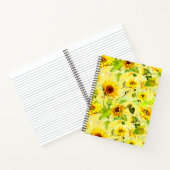水彩ひまわり2 ノートブック (内部)