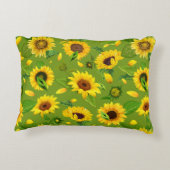 水彩ひまわり4 アクセントクッション (裏面)